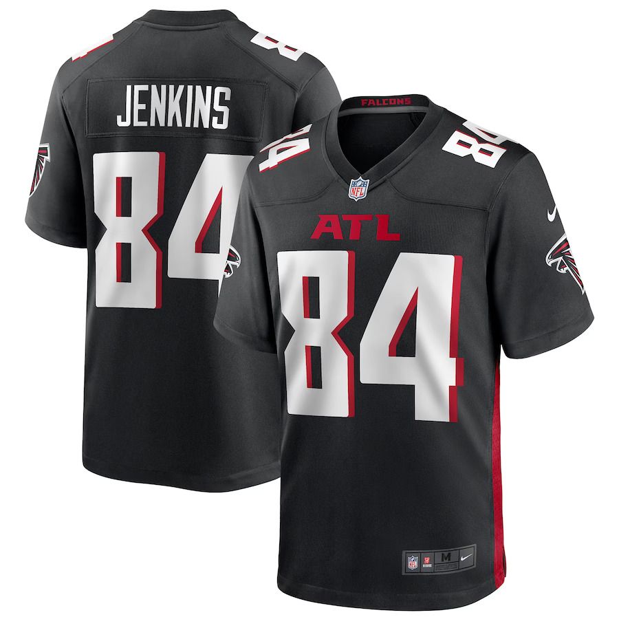Men Atlanta Falcons 84 Alfred Jenkins Nike Black Game Retired Player NFL Jersey